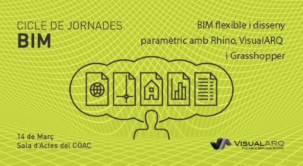 Presentación “BIM Flexible y diseño paramétrico con Rhino, VisualARQ y Grasshopper” en el COAC de Barcelona