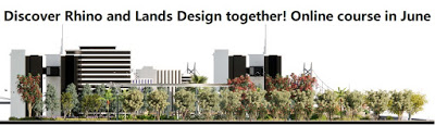 Nuevo taller online para arquitectos paisajistas: Rhino + Lands Design (junio 2021)