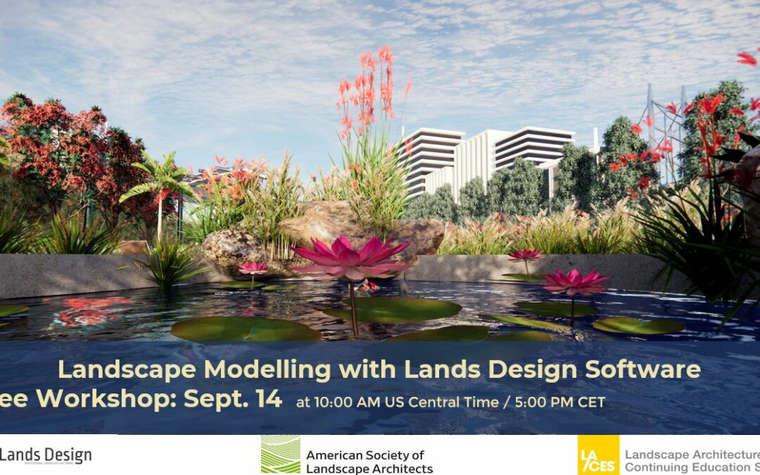 Upcoming workshop of Lands Design on Sept. 14