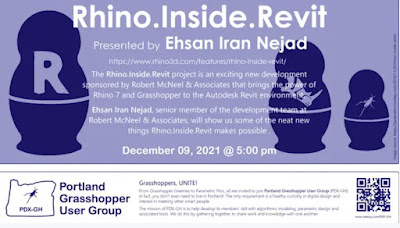 PDX-GH: Rhino.Inside.Revit – December 9 (online event)