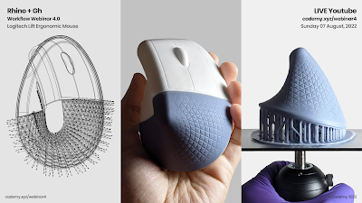 Rhino + Gh 3D modeling Ergonomic Mouse FREE Webinar