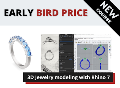 Modeling 3D Jewelry with Rhino 7 – Online course