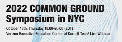 2022 COMMON GROUND Symposium, NYC, October 13