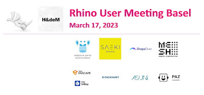 Rhino User Meeting in Basel (March 17, 2023)