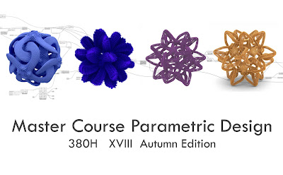 Master in Parametric Design, Autumn XVIII Edition