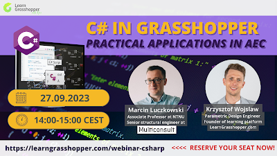 C# in Grasshopper- Practical Applications In AEC | Live Webinar