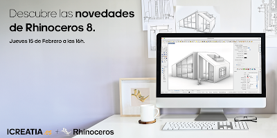 Webinar de Rhino 8, descubre las novedades.