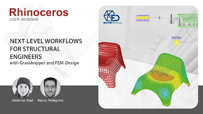 Rhino User Webinar: Next-level Workflows for Structural Engineers with Grasshopper and FEM-Design