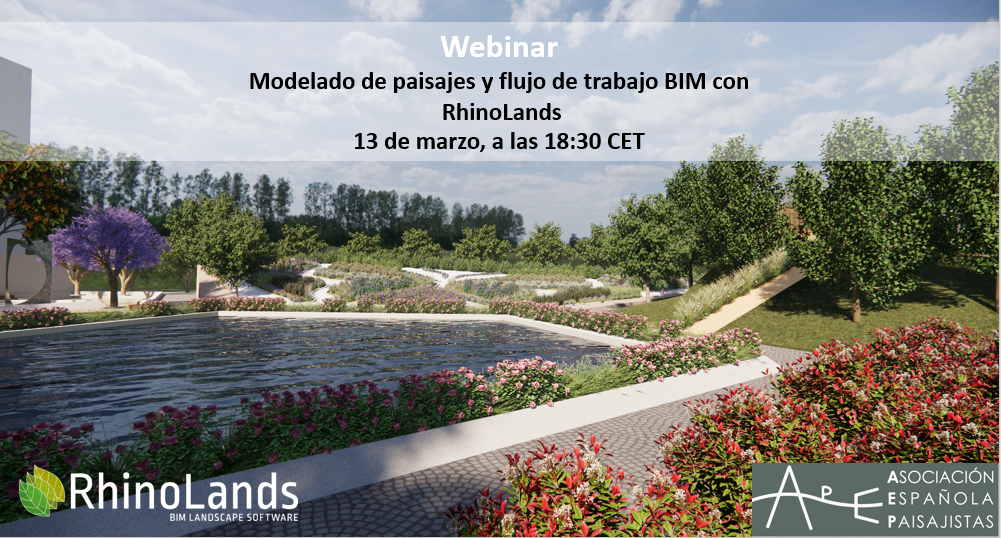 Webinar: ‎Modelado de paisajes y flujo de trabajo BIM con ‎RhinoLands