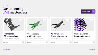 Industrial Design Rhino & Grasshopper Training by Cademy XYZ