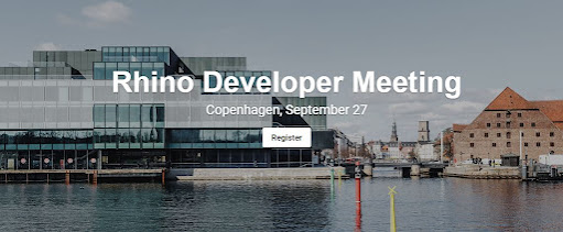 Rhino Developer Meeting Copenhagen – Registration open!