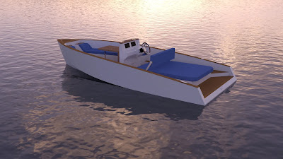 Motorboat Design in Rhino by Sabit