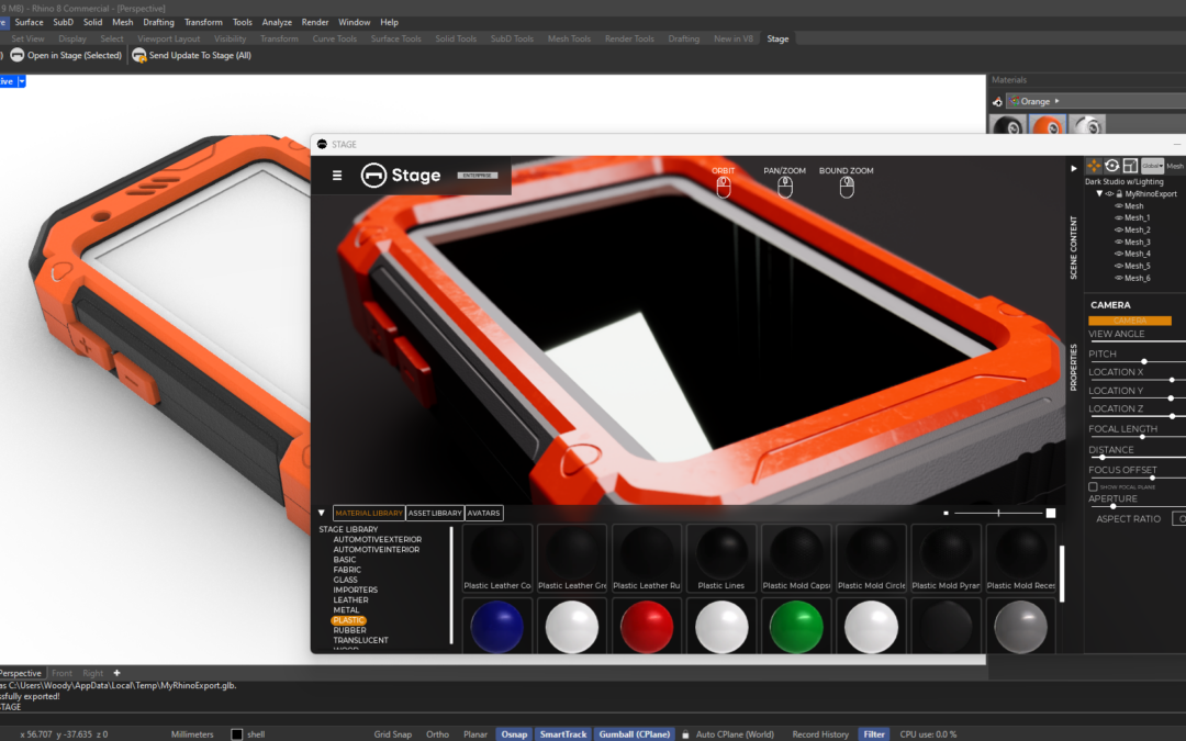 Stage plugin for Rhino – Real-time Rendering