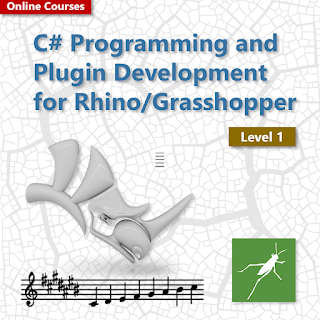 C# Programming and plugin development online course for Rhino/GH, May 21-23, 2025 (McNeel Europe)