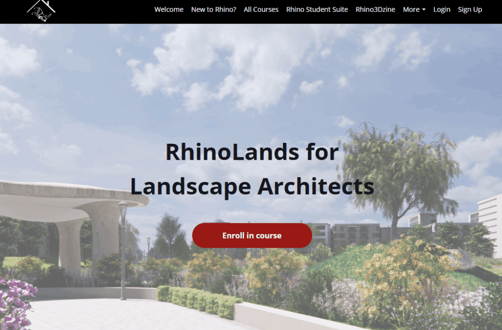 New RhinoLands Course Released on Rhino3D.Education!