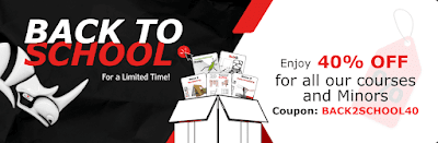 40% Discount –  Back to School Offer on Online Courses