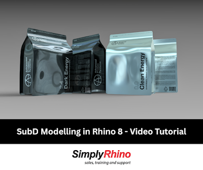 SubD Modelling in Rhino – new tutorial by Simply Rhino UK
